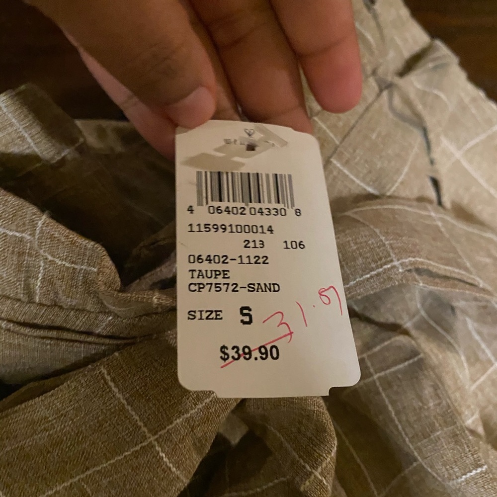 a.peach pants, size: small